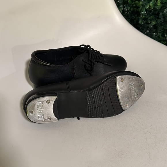BALERA SZ 3.5 LIKE NEW TAP SHOES BLACK DANCE EUC BIG KIDS - Picture 2 of 2